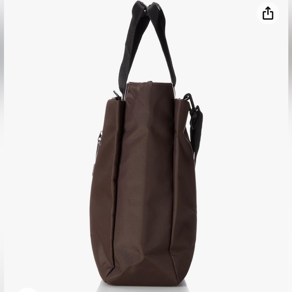 NWOT. Derek Alexander Brown Nylon Top Zip Tote - Unisex - Picture 3 of 15